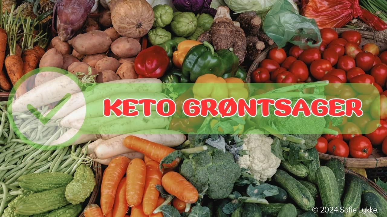 Keto grøntsager indkøbsliste.