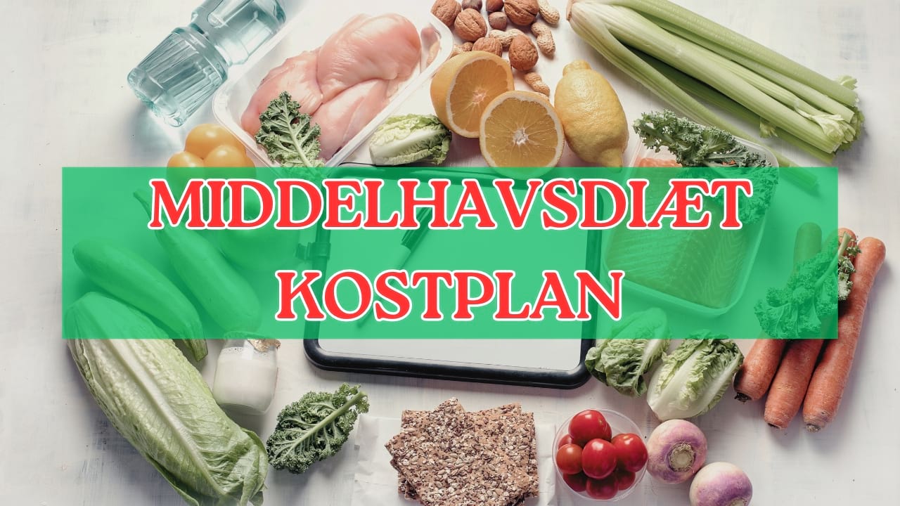 Eksempel på ugentlig middelhavsdiæt kostplan